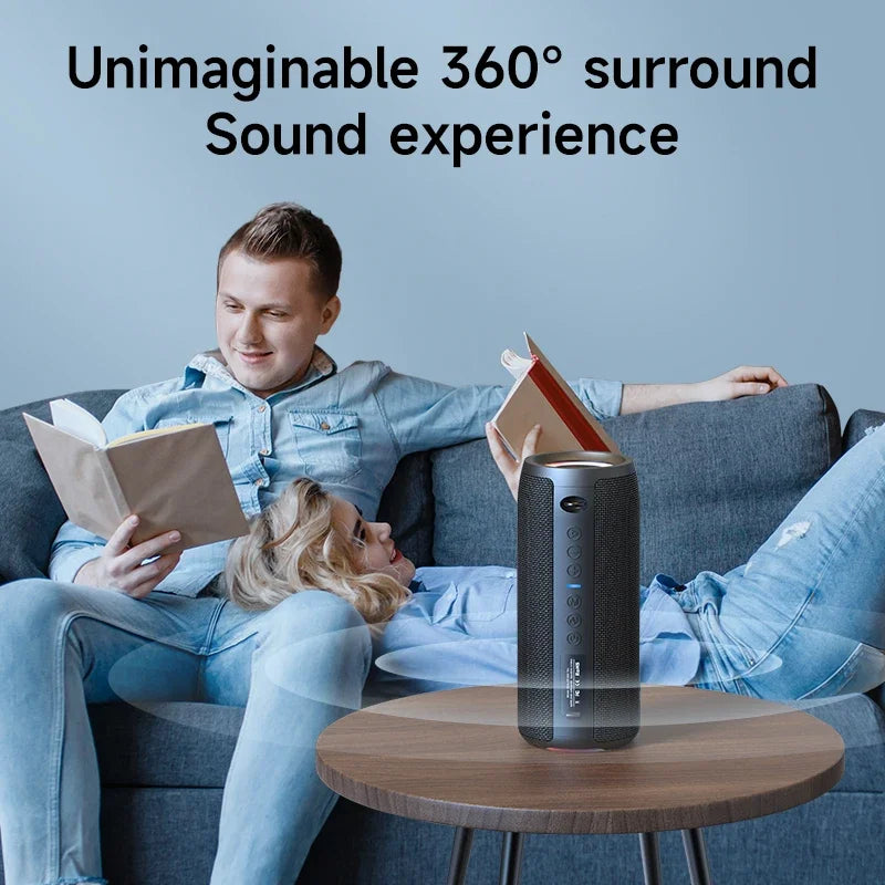 High-power Bluetooth Speaker 40W 3D Stereo Bass Bluetooth Speaker Portable IPX5 Waterproof Suitable TWS Boom Box