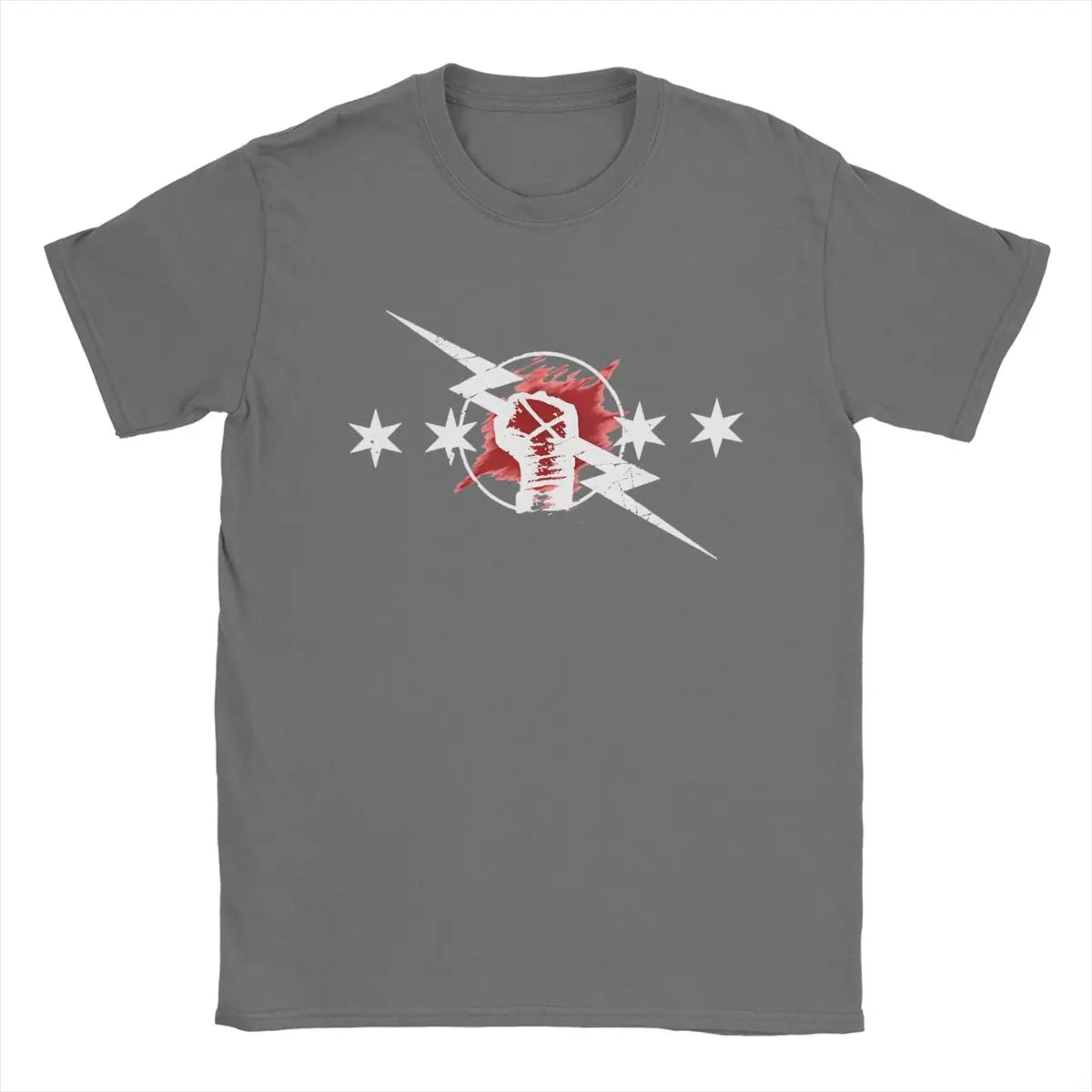 Awesome Cm Punk W-WWE Wrestler T-Shirt Men Round Neck 100% Cotton T Shirt Punk Boxer Short Sleeve Tees New Arrival merchandise