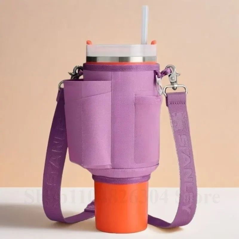 Water Bottle Carrier Water Bottle Holder Travel Essential Water Bottle Bag Carrier Cup Accessory for Stanley 40oz Tumbler