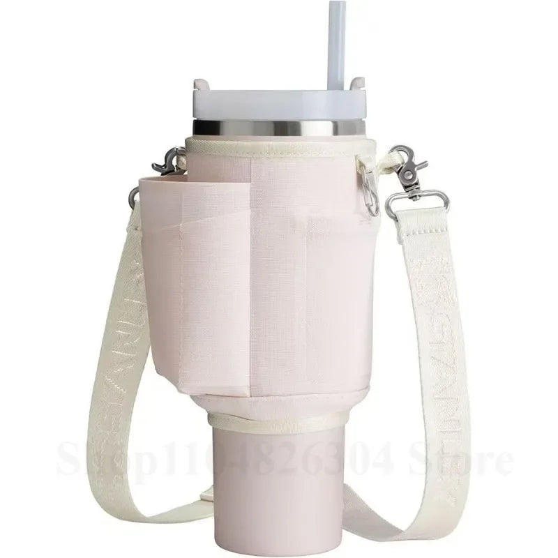 Water Bottle Carrier Water Bottle Holder Travel Essential Water Bottle Bag Carrier Cup Accessory for Stanley 40oz Tumbler