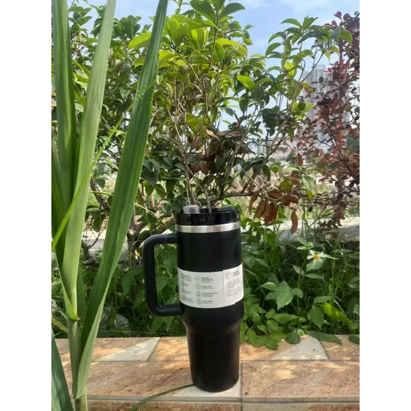 New cup with handle and straw 40oz | Travel cup | Insulated stainless steel cup | Cold preservation