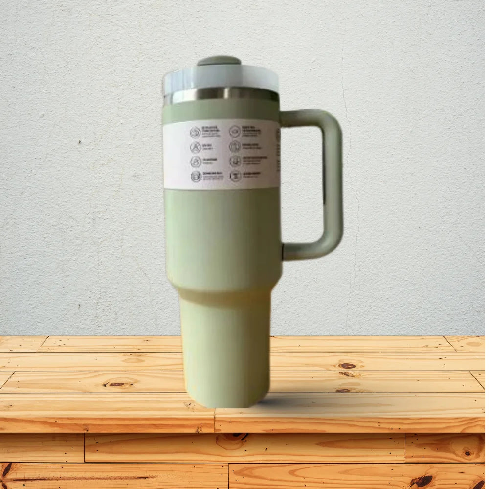 2025 New HOT Large Capacity 40Oz Stainless Steel Vacuum Flask - Insulated Tumbler Cup with Lids and Straws , Perfect for Travel
