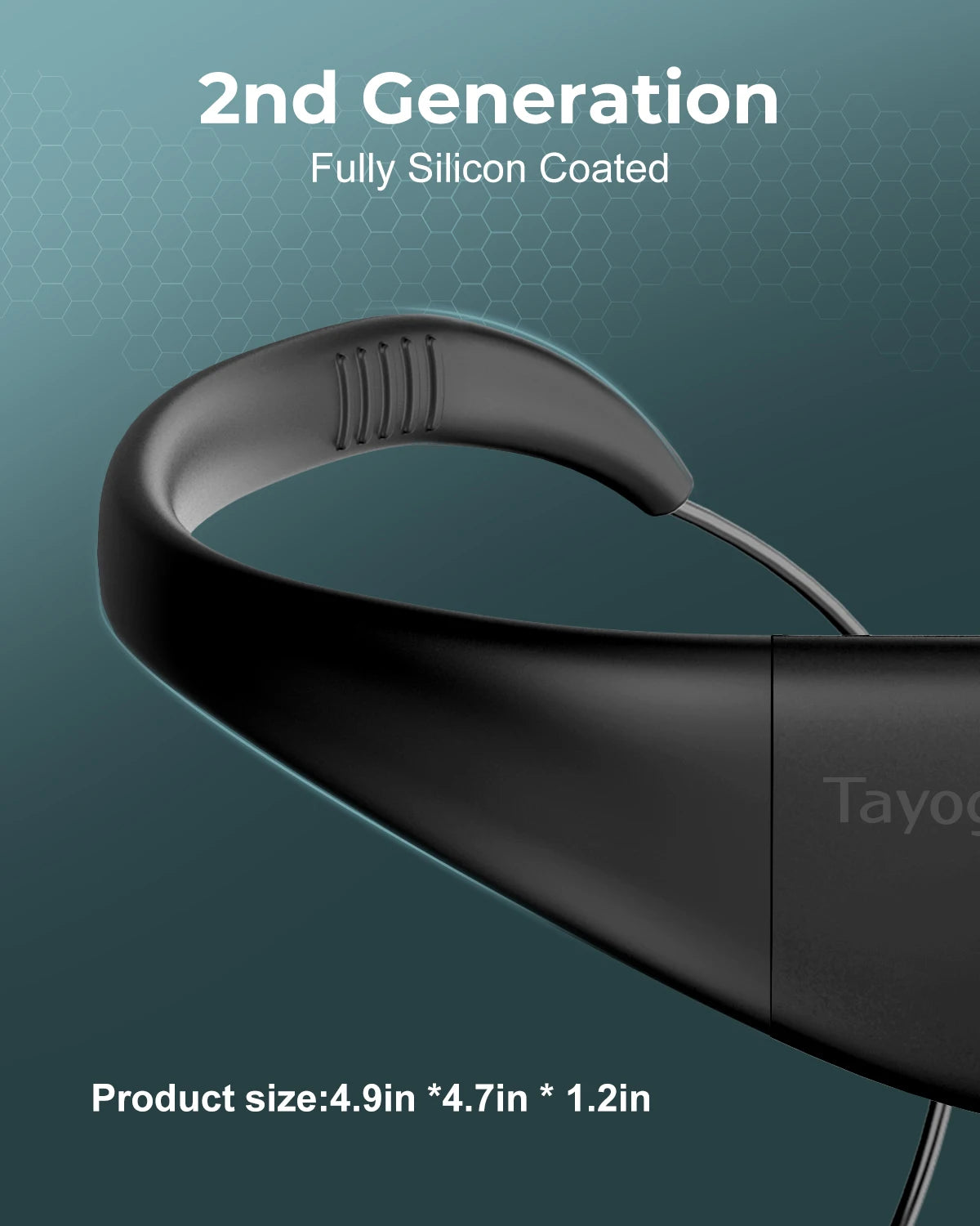 Tayogo Waterproof Mp3 Player for Swimming, IPX8 8GB Swimming Headset, Silicone Coated Waterproof Music Player, 20H Playing time
