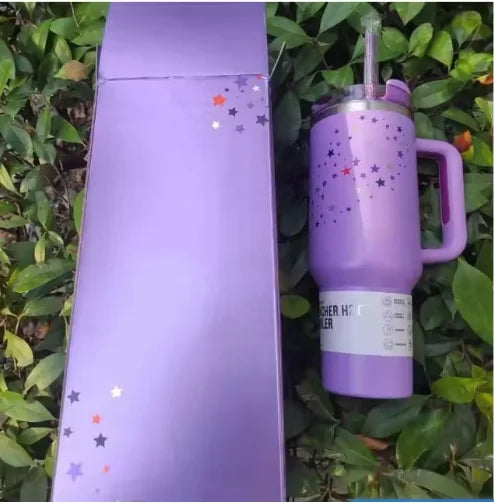 2025 New HOT Large Capacity 40Oz Stainless Steel Vacuum Flask - Insulated Tumbler Cup with Lids and Straws , Perfect for Travel