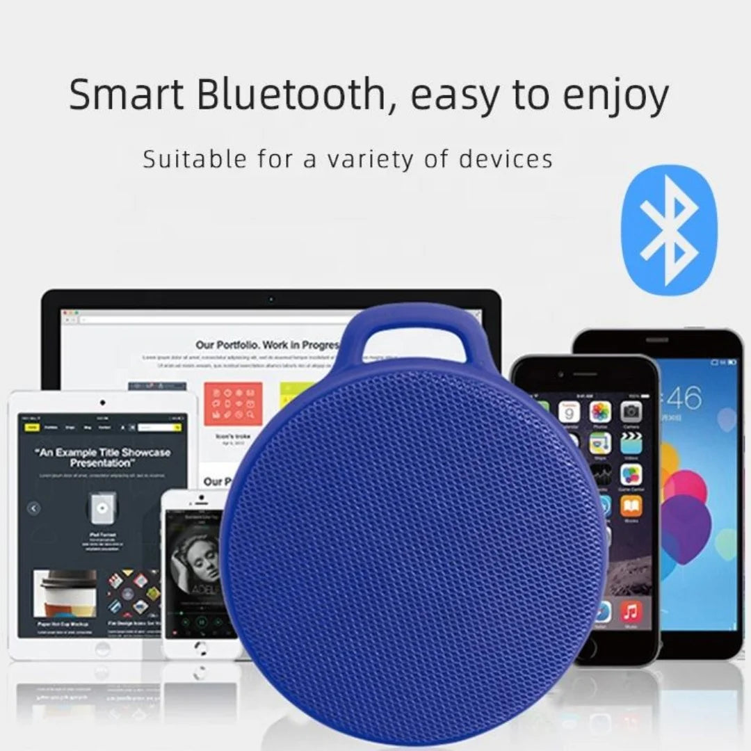 High Quality Water Proof Mini Bluetooth Speake RBuilt in High Capacity Battery for Long Term Play Back Suitable for Beach Outdoo