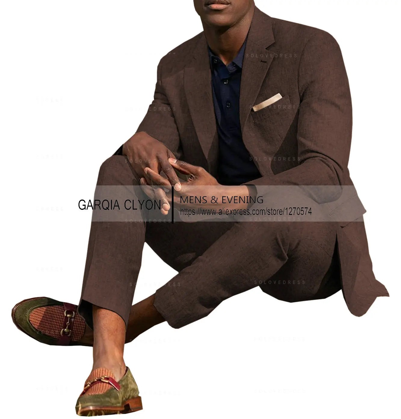 Linen Men's Suits 2 Pieces Summer Casual Notch Lapel Single Breasted Men's Wedding Suits(Blazer+Pants)