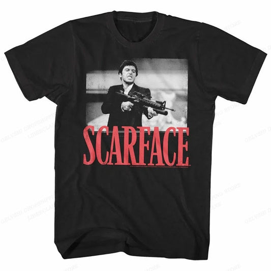 Scarface T Shirt Men Fashion T-shirt Cotton Tshirt Kids Hip Hop Tops Tee Women Tshirt Boy Tees Tony Montana T-shirt Male Clothes