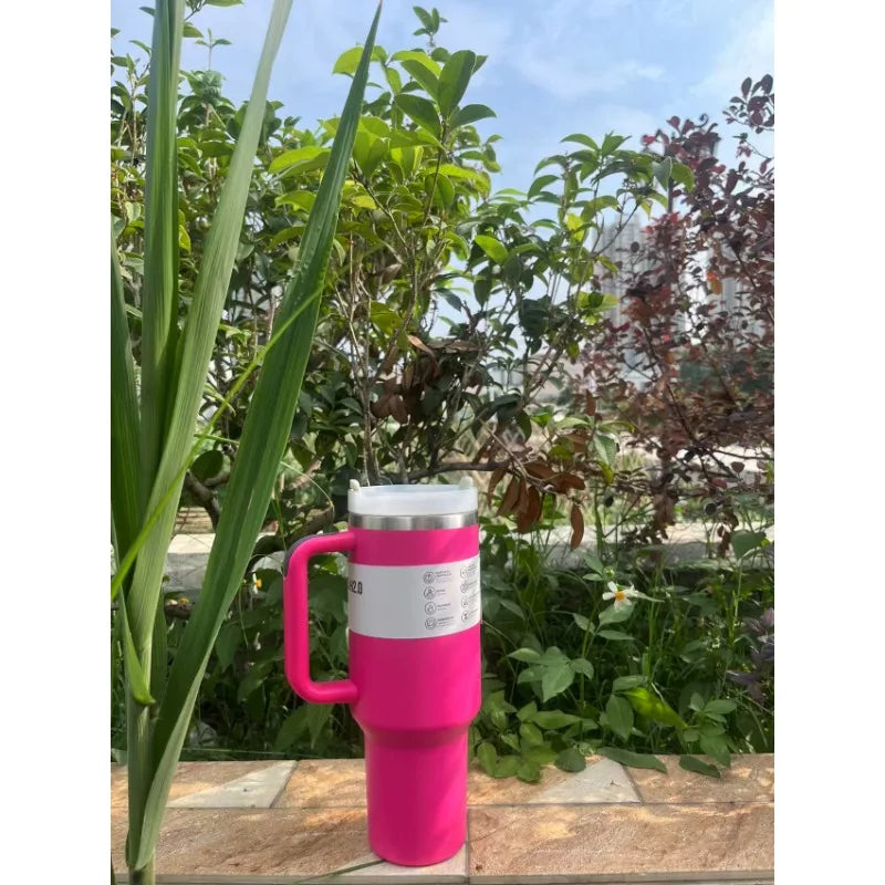 New cup with handle and straw 40oz | Travel cup | Insulated stainless steel cup | Cold preservation