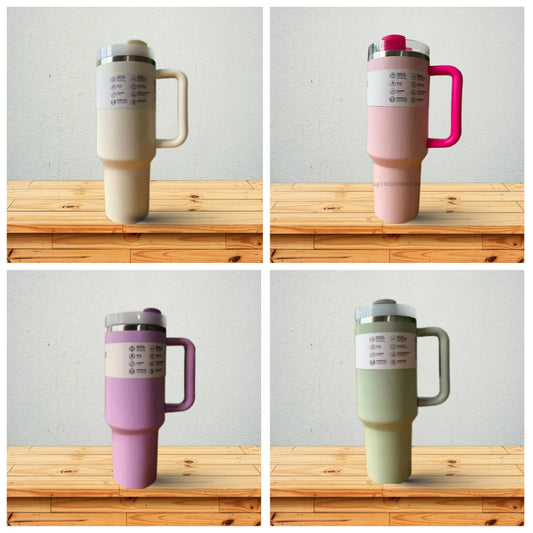 2025 New HOT Large Capacity 40Oz Stainless Steel Vacuum Flask - Insulated Tumbler Cup with Lids and Straws , Perfect for Travel