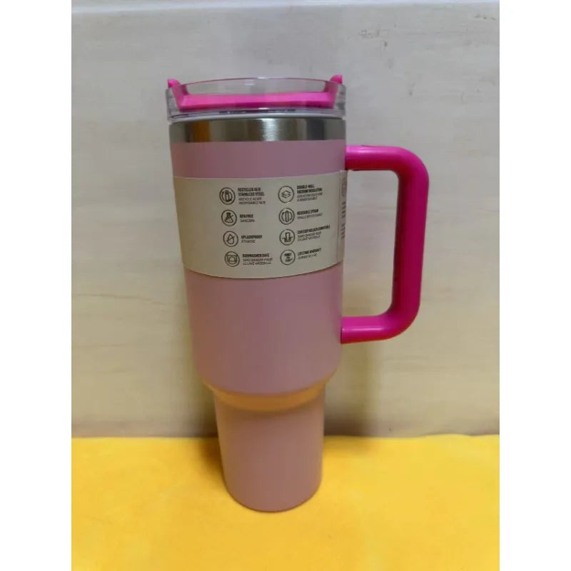 New cup with handle and straw 40oz | Travel cup | Insulated stainless steel cup | Cold preservation